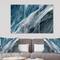 Designart - Splash Blue Indigo - Modern Canvas Artwork